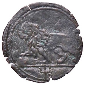 reverse: ZECCHE ITALIANE - ROMA - Leone X (1513-1521) - Quattrino CNI 177; Munt. 54 R (MI g. 0,39). BB