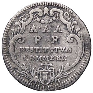 reverse: ZECCHE ITALIANE - ROMA - Clemente XII (1730-1740) - Giulio A. V   AG. BB