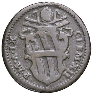 obverse: ZECCHE ITALIANE - ROMA - Clemente XII (1730-1740) - Quattrino 1738 A. IX CNI 190; Munt. 164 R CU. qBB