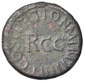 obverse: ROMANE IMPERIALI - Caligola (37-41) - Quadrante C. 7; RIC 52  (AE g. 3,12). BB