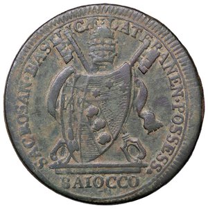 obverse: ZECCHE ITALIANE - ROMA - Pio VII (1800-1823) - Baiocco 1801   CU. BB