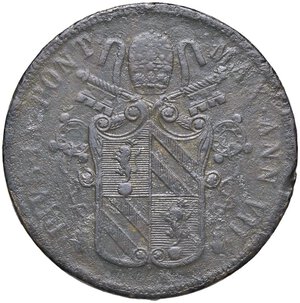 obverse: ZECCHE ITALIANE - ROMA - Pio IX (1846-1866) - 5 Baiocchi 1852 A. VII Pag. 482; Mont. 256  CU. meglio di MB