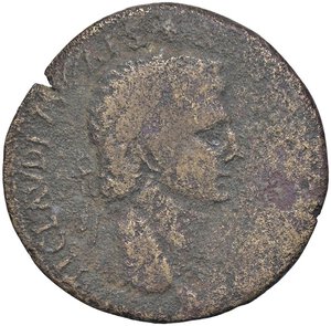 obverse: ROMANE IMPERIALI - Claudio (41-54) - Sesterzio RIC 99  (AE g. 14,16). qMB