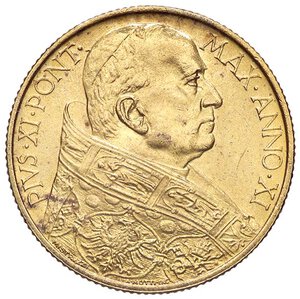 obverse: ZECCHE ITALIANE - ROMA - Pio XI (1922-1939) - 100 Lire 1932 Pag. 615; Mont. 424 R (AU g. 8,81). qFDC