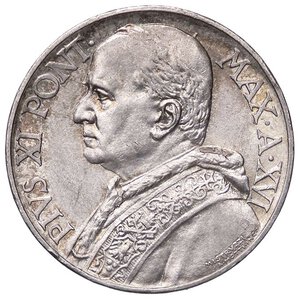 obverse: ZECCHE ITALIANE - ROMA - Pio XI (1922-1939) - 10 Lire 1937 Pag. 630; Mont. 439  AG. qFDC