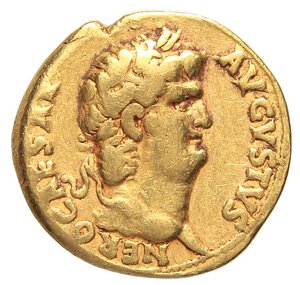 obverse: ROMANE IMPERIALI - Nerone (54-68) - Aureo C. 114 (50 Fr.)  (AU g. 7,26). qBB