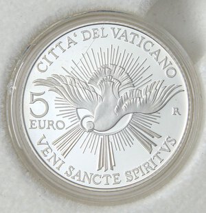 obverse: ZECCHE ITALIANE - ROMA - Sede Vacante (2013) - 5 Euro 2013   AG In confezione. FS