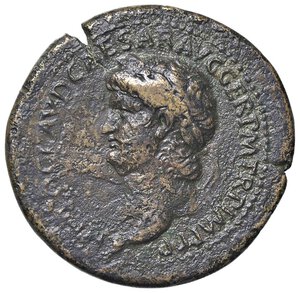 obverse: ROMANE IMPERIALI - Nerone (54-68) - Sesterzio C. 306 (12 Fr.)  (AE g. 27,28). qBB