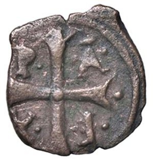 reverse: ZECCHE ITALIANE - SALERNO - Ruggero II (1127-1154) - Follaro MIR 607 NC (AE g. 0,83). MB-BB