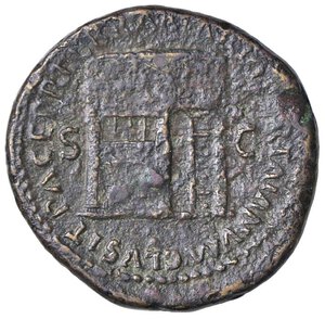 reverse: ROMANE IMPERIALI - Nerone (54-68) - Dupondio C. 177; RIC 338  (AE g. 13,84). qBB