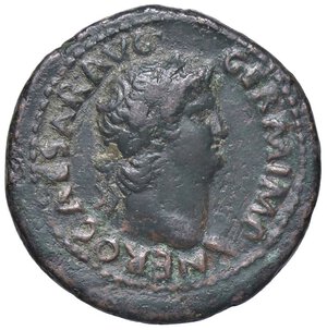 obverse: ROMANE IMPERIALI - Nerone (54-68) - Asse C. 288  (AE g. 12,45). BB+