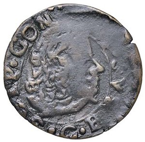 obverse: ZECCHE ITALIANE - SAN MARTINO DELL ARGINE - Scipione Gonzaga (1614-1670) - Quattrino CNI 2/4; MIR 953 RR (CU g. 0,45). bel BB