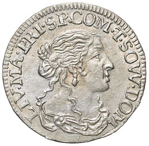 obverse: ZECCHE ITALIANE - TASSAROLO - Livia Centurioni Oltremarini (1658-1667) - Luigino 1666 CNI 3/4 e 6/10; MIR 995  AG. SPL