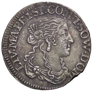 obverse: ZECCHE ITALIANE - TASSAROLO - Livia Centurioni Oltremarini (1658-1667) - Luigino 1666 CNI 3/4 e 6/10; MIR 995  AG. qSPL