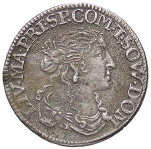 obverse: ZECCHE ITALIANE - TASSAROLO - Livia Centurioni Oltremarini (1658-1667) - Luigino 1666 CNI 3/4 e 6/10; MIR 995  AG. bel BB