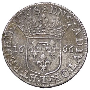 reverse: ZECCHE ITALIANE - TASSAROLO - Livia Centurioni Oltremarini (1658-1667) - Luigino 1666 CNI 3/4 e 6/10; MIR 995  AG. bel BB