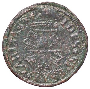 reverse: ZECCHE ITALIANE - URBINO - Guidobaldo I (1482-1508) - Quattrino Cav. 35 NC (CU g. 1,16). BB+