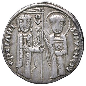 obverse: ZECCHE ITALIANE - VENEZIA - Pietro Ziani (1205-1229) - Grosso matapan Pao. 1  (AG g. 2,15). BB