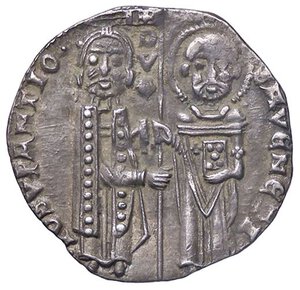 obverse: ZECCHE ITALIANE - VENEZIA - Giovanni Soranzo (1312-1328) - Grosso matapan Pao. 2  (AG g. 1,75). BB+