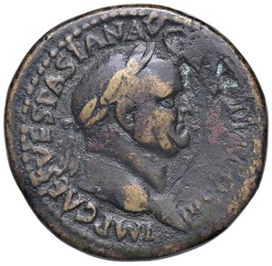 obverse: ROMANE IMPERIALI - Vespasiano (69-79) - Sesterzio C. 419  (AE g. 24,43). qBB