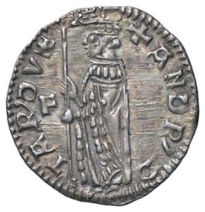 obverse: ZECCHE ITALIANE - VENEZIA - Andrea Contarini (1368-1382) - Soldino Pao. 4  (AG g. 0,49). SPL