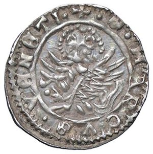 reverse: ZECCHE ITALIANE - VENEZIA - Andrea Contarini (1368-1382) - Soldino Pao. 4  (AG g. 0,49). SPL