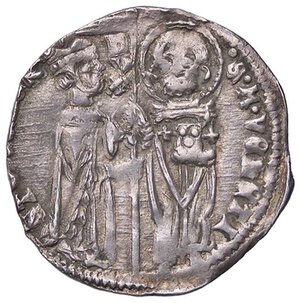 obverse: ZECCHE ITALIANE - VENEZIA - Antonio Venier (1382-1400) - Grosso matapan Pao. 2 R (AG g. 1,93)II tipo. BB