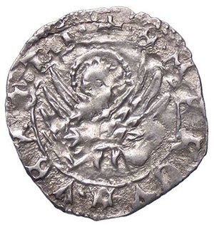 reverse: ZECCHE ITALIANE - VENEZIA - Antonio Venier (1382-1400) - Soldino Pao. 5  (AG g. 0,42)Stella dietro al Doge. BB+/BB