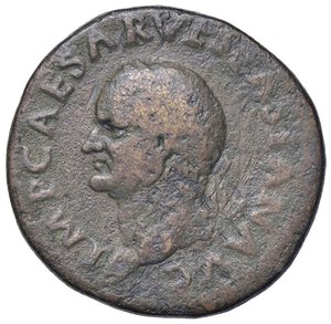 obverse: ROMANE IMPERIALI - Vespasiano (69-79) - Asse C. 377  (AE g. 10,67). qBB