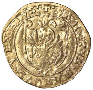 reverse: ZECCHE ITALIANE - VENEZIA - Pietro Lando (1539-1545) - Scudo d oro Mont. 406 R (AU g. 3,3) Lieve ondulazione del tondello. BB