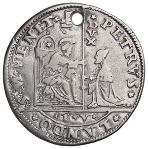 obverse: ZECCHE ITALIANE - VENEZIA - Pietro Lando (1539-1545) - Osella 1540 A. II Pao. 20 R (AG g. 9,02) Foro. meglio di MB