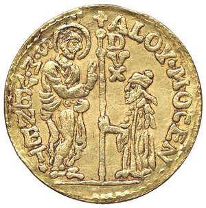 obverse: ZECCHE ITALIANE - VENEZIA - Alvise I Mocenigo (1570-1577) - Zecchino Pao. 1  (AU g. 3)Contraffazione. BB