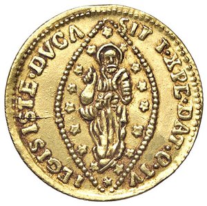 reverse: ZECCHE ITALIANE - VENEZIA - Alvise I Mocenigo (1570-1577) - Zecchino Pao. 1  (AU g. 3)Contraffazione. BB