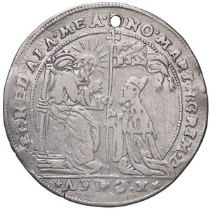 obverse: ZECCHE ITALIANE - VENEZIA - Marino Grimani (1595-1605) - Osella 1604 A. X Pao. 87 R (AG g. 9,3) Foro. meglio di MB