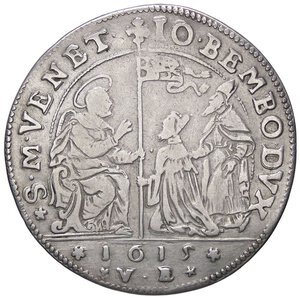 obverse: ZECCHE ITALIANE - VENEZIA - Giovanni Bembo (1615-1618) - Osella 1657 A. I Pao. 98 R (AG g. 9,32). qBB