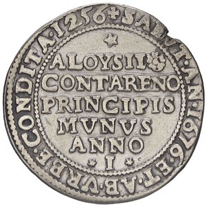 reverse: ZECCHE ITALIANE - VENEZIA - Alvise Contarini (1676-1684) - Osella 1676 A. I Pao. 159  (AG g. 8,47) Appiccagnolo rimosso. MB/qBB