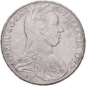 obverse: ZECCHE ITALIANE - VENEZIA - Maria Teresa d Asburgo (1740-1780) - Tallero per il Levante 1780 Hafner 42 RR AG R/AUST DVX Abilmente lavata. qBB/BB