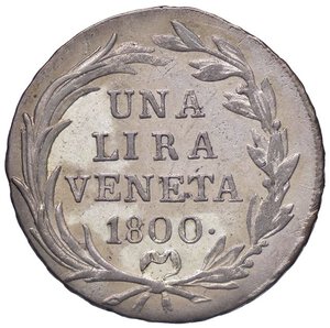 reverse: ZECCHE ITALIANE - VENEZIA - Francesco II d Asburgo - Lorena (1797-1805) - Lira 1800 Mont. 10 NC MI. qSPL