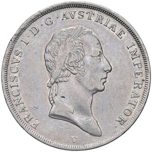 obverse: ZECCHE ITALIANE - VENEZIA - Francesco I d Asburgo-Lorena (1815-1835) - Scudo da 6 Lire 1824 Pag. 54; Mont. 107 NC AG  Lieve mancanza sul collo. qBB/BB