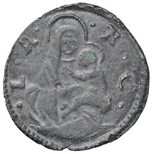 reverse: ZECCHE ITALIANE - VENEZIA - Monetazione anonima  - Doppio bagattino Pao. 702  (CU g. 2,89). qSPL