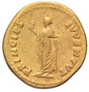 reverse: ROMANE IMPERIALI - Domiziano (81-96) - Aureo C. 374 (40 Fr.); RIC 787  (AU g. 7,15). qBB