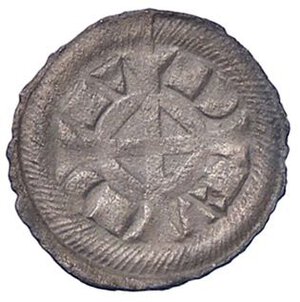 reverse: ZECCHE ITALIANE - VERONA - Federico II di Svevia (1218-1250) - Denaro scodellato Biaggi 2970 NC (MI g. 0,32). BB