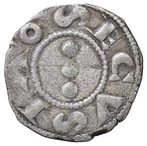 reverse: SAVOIA - Amedeo III Conte (1103-1148) - Denaro secusino MIR 15  (AG g. 0,85). qBB