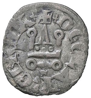 obverse: SAVOIA - Filippo di Savoia (1301-1307) - Denaro tornese (Chiarenza) Metcalf 973/978 R (MI g. 0,74). qBB