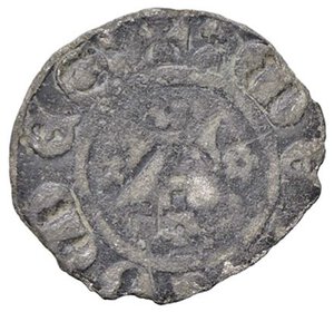 reverse: SAVOIA - Amedeo VI il Conte Verde (1343-1383) - Forte nero MIR 88c R (MI g. 0,63). meglio di MB