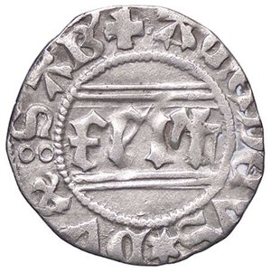 obverse: SAVOIA - Amedeo VIII Duca (1416-1440) - Quarto di grosso MIR 143 NC (MI g. 1,19)II tipo. BB+