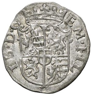 obverse: SAVOIA - Emanuele Filiberto (1553-1580) - Soldo 1563 Chambery MIR 533  MI. qSPL