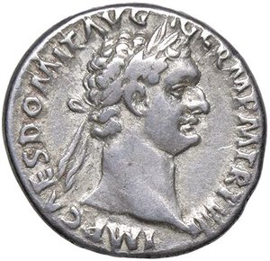 obverse: ROMANE IMPERIALI - Domiziano (81-96) - Denario C. 250; RIC 140  (AG g. 3,38). BB