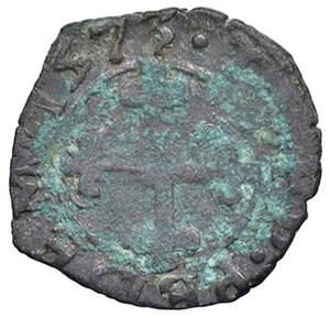 reverse: SAVOIA - Emanuele Filiberto (1553-1580) - Quarto di grosso 1573 Torino MIR 539f NC (MI g. 0,71)I tipo Ossidazioni. meglio di MB