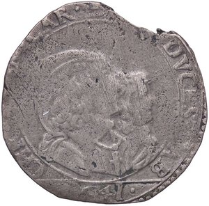 obverse: SAVOIA - Carlo Emanuele II, reggenza (1638-1648) - Mezza lira 1641 MIR 758a R (MI g. 7,66). meglio di MB